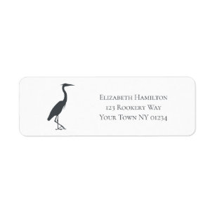 Silhouette Great Blue Heron Egret personalisiert