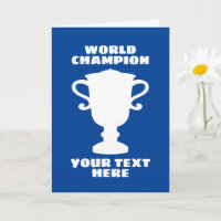 Silhouette-Gruß des Weltmeisters