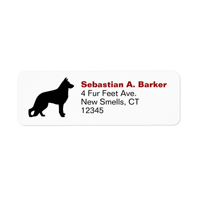 Silhouette GSD K9 Dog Lover (Vorne)