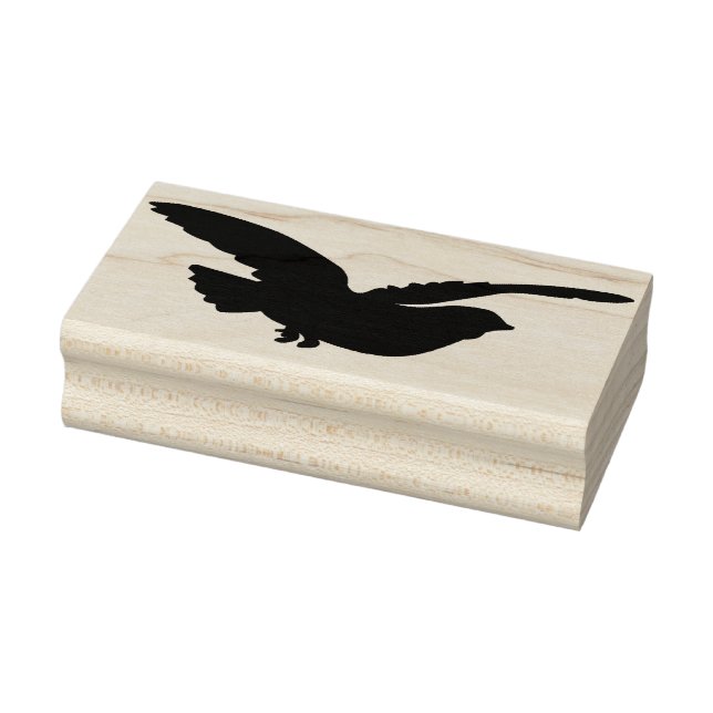 Silhouette Gummi Briefmarke Flying Bird Gummistempel (Stempel)