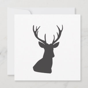 Silhouette Hirsche Silhouette Wild Postca