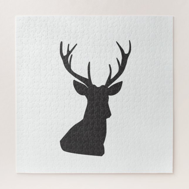 Silhouette Hirsche Silhouette Wild Postca (Vertikal)