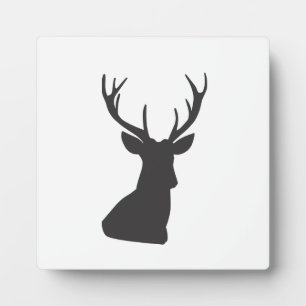 Silhouette Hirsche Silhouette Wild Postca Fotoplatte