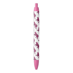 Silhouette Hot Pink und Black Tiger Kugelschreiber