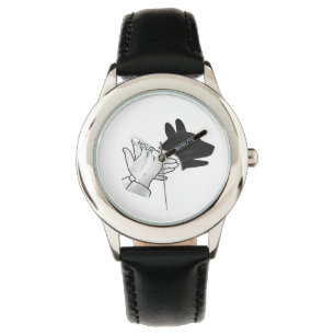 Silhouette Hund Armbanduhr
