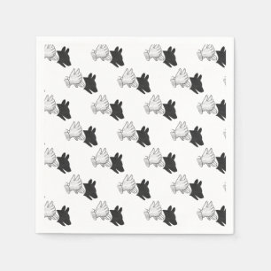 Silhouette Hund Serviette