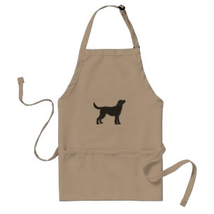 Silhouette Hund stehend - Farbe auswählen Schürze