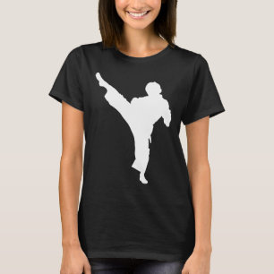 Silhouette Karate Fighter Shotokan Kampfkunst Ta T-Shirt
