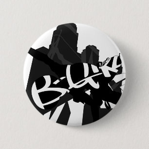 Silhouette-Knopf-Abzeichen des Button