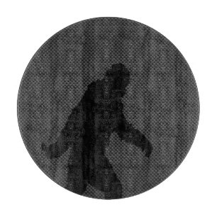 Silhouette-Kohlenstoff-Faser-Art Bigfoots schwarze Schneidebrett