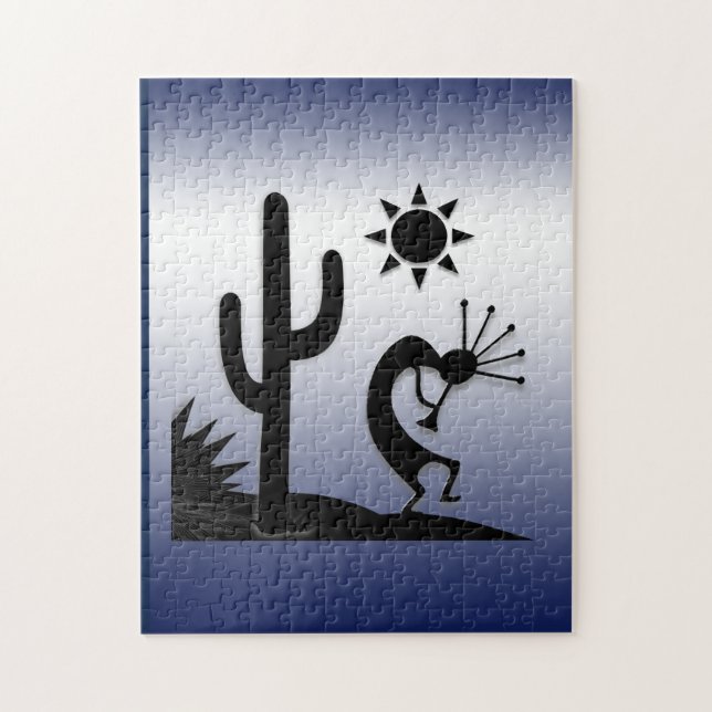 Silhouette Kokopelli (Vertikal)