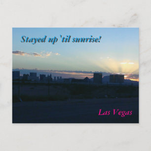 Silhouette Las Vegas - Carte postale