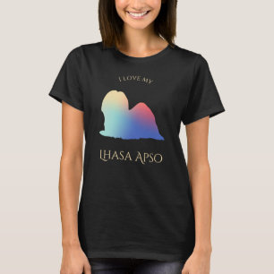 Silhouette Lhasa Apso T-Shirt