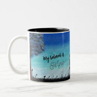 Silhouette Lovers Zweifarbige Tasse