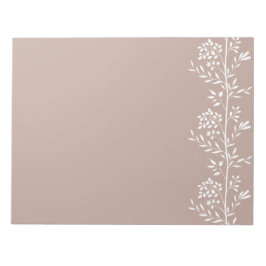 Silhouette M1 Weiße Flora Notizblock