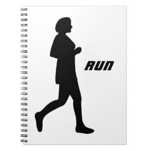 Silhouette-Malerlauf für Schwarze Notizblock