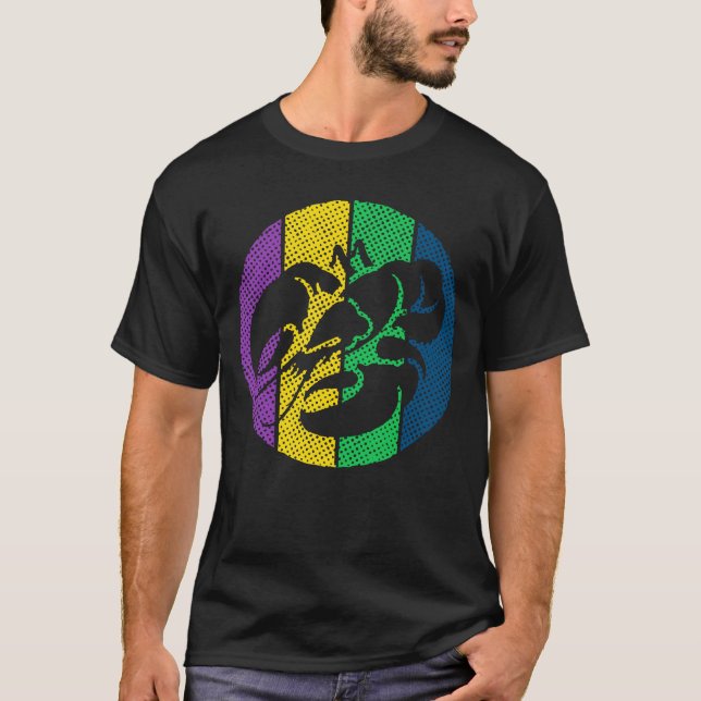 Silhouette Mardi Gras Celebration T-Shirt (Vorderseite)
