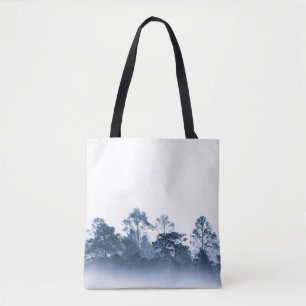 Silhouette mehrerer Lagen tropischer Regenwald Tasche