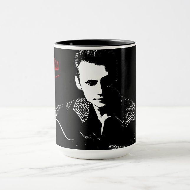 Silhouette mit Autogramm Tasse (Zentrum)