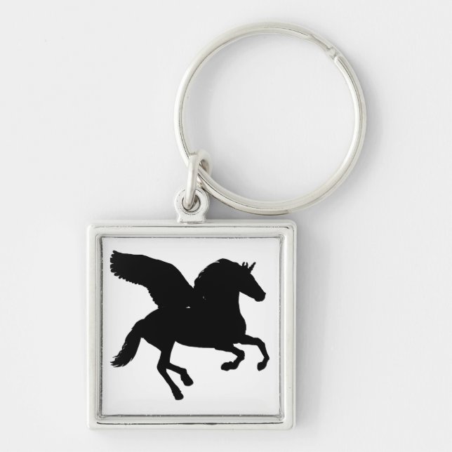 Silhouette mit Flügel Schlüsselanhänger (Vorne)