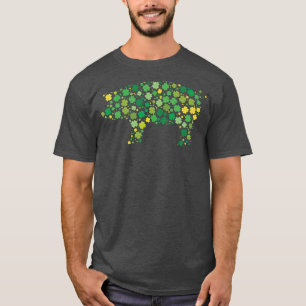 Silhouette mit Kleeblättern St. Patrick's Day Pre T-Shirt