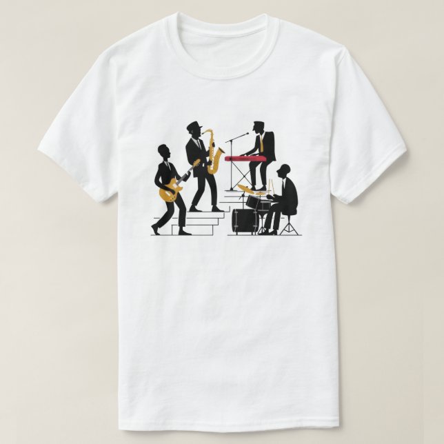 Silhouette Music Band T-Shirt (Design vorne)