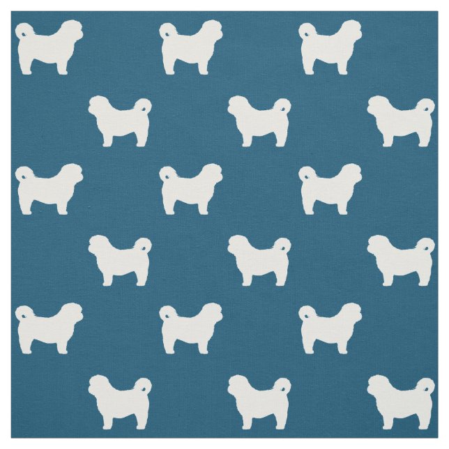 Silhouette-Muster Shih Tzu Stoff (Muster)