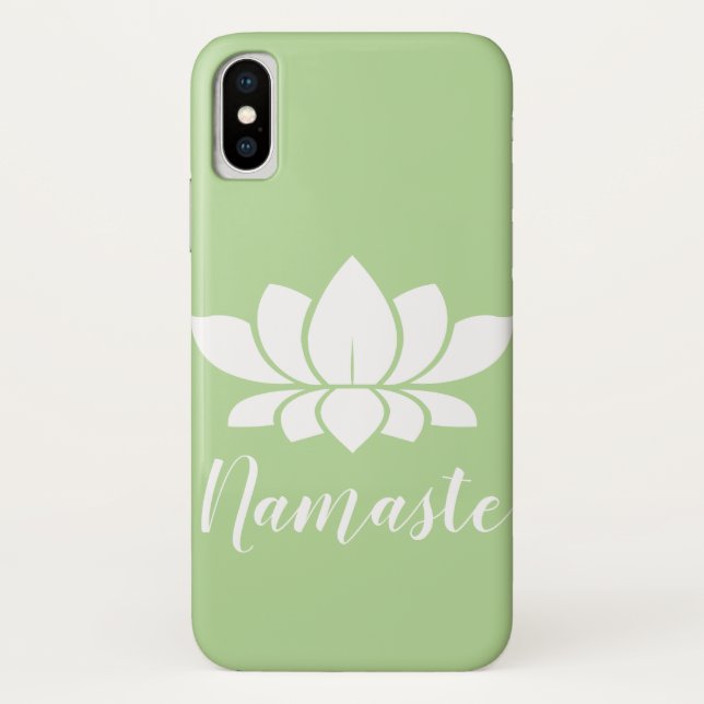 Silhouette Namaste Case-Mate iPhone Hülle (Rückseite)