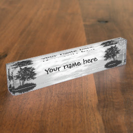 Silhouette Namensplakette