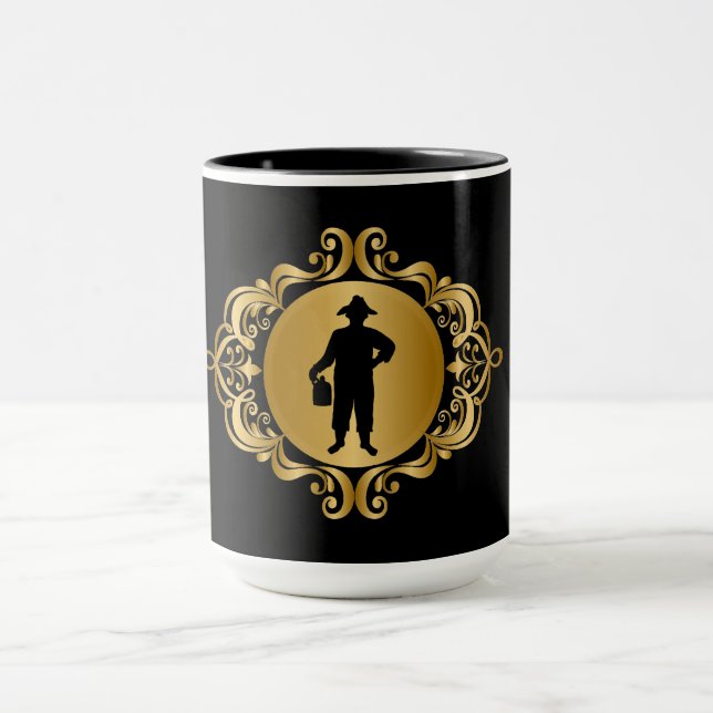 Silhouette noire de Moonshiner Mug (Centre)