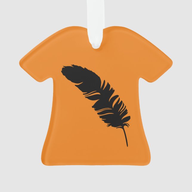Silhouette noire en plume d'aigle (dos)