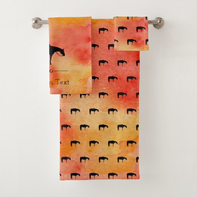 Silhouette occidentale noire de cheval sur (En situation)