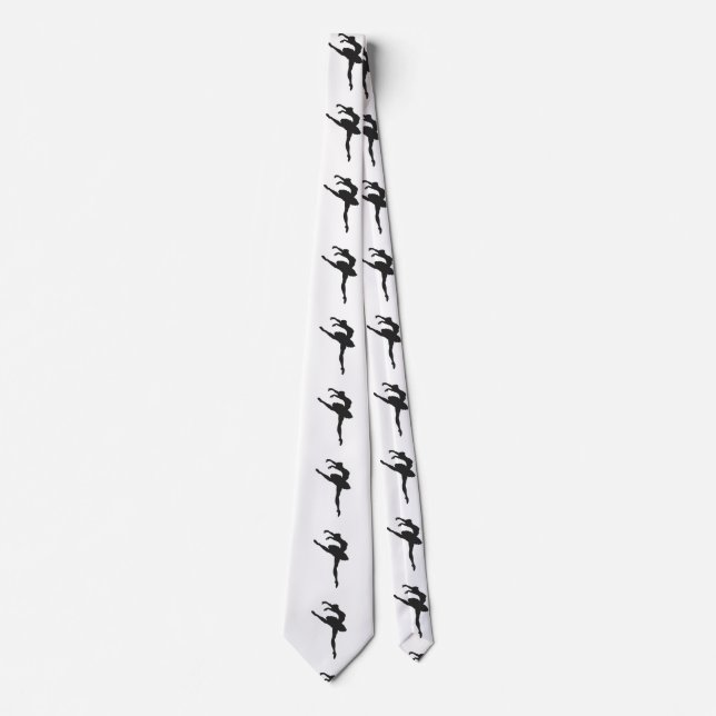 Silhouette of the Ballerina Krawatte (Vorderseite)