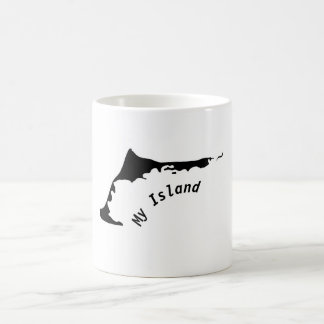 Silhouette of the peninsula Zingst, Darß and Fisch Kaffeetasse