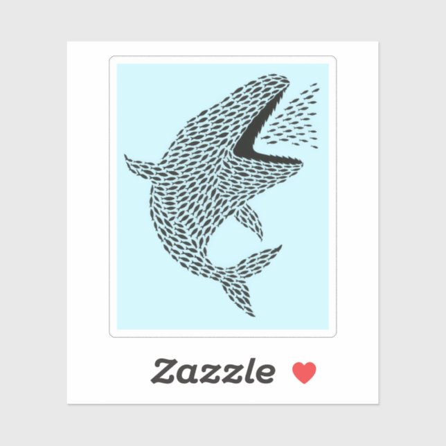 Silhouette Orca Aufkleber (Blatt)