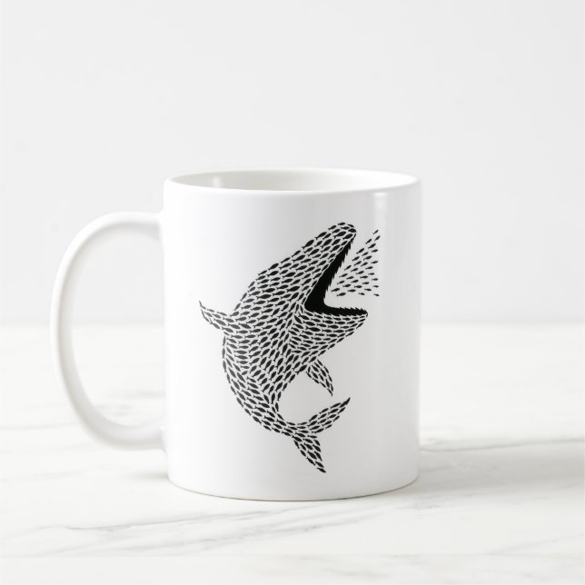 Silhouette Orca Kaffeetasse (Links)