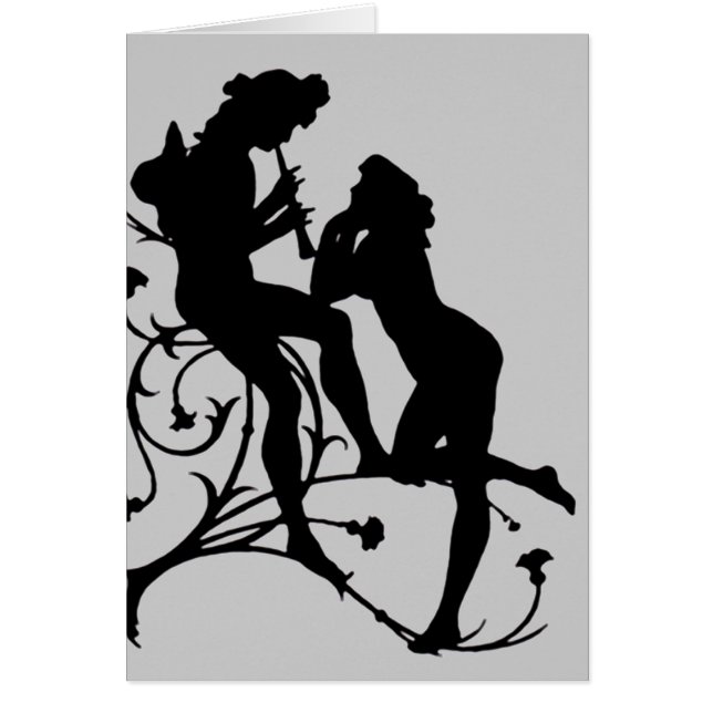 Silhouette-Paar-Musik-Liebhaber (Vorne)