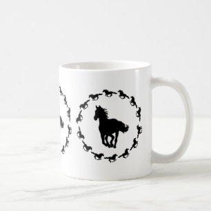 Silhouette Pferdedesign Kaffeetasse