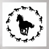 Silhouette Pferdedesign