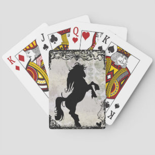 Silhouette-Pferdefleischskarte Spielkarten