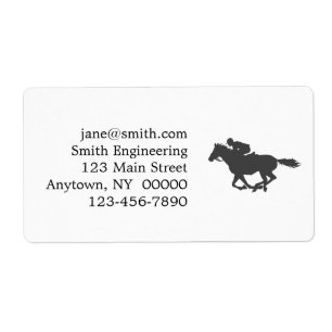 Silhouette-Pferdejockey - Farbe wählen