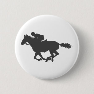 Silhouette-Pferdejockey - Farbe wählen Button