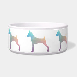 Silhouette Pinscher Geometric Napf