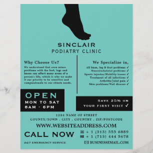 Silhouette, Podiatrie-Klinik, Podiatrist Flyer