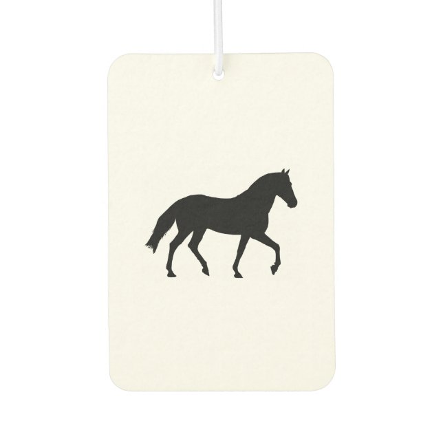 Silhouette Pony Horse Einfache Schatten Autolufterfrischer (Vorderseite)