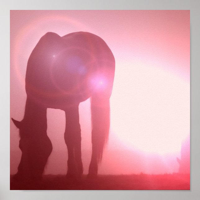 Silhouette-Poster drucken Poster (Vorne)