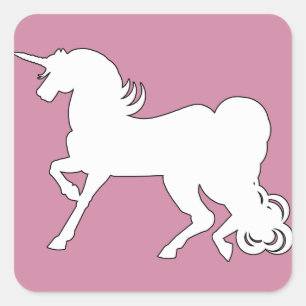 Silhouette Quadratischer Aufkleber