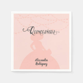 Silhouette Quinceanera Serviette