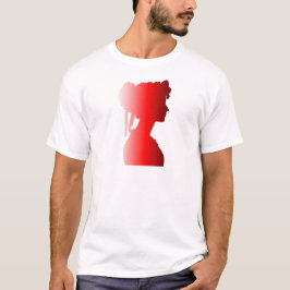 Silhouette rouge 1800s Mode femme 1 T-shirt