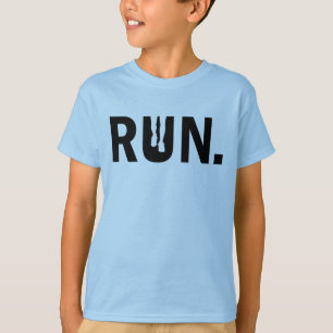 Silhouette Run Laufen für Läufer Marathon T-Shirt